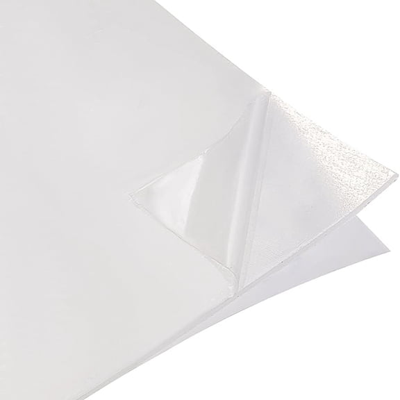 2Pcs Adhesive Silicone Sheet 8x8inch White Adhesive Nonslip Silicone Rubber Pad