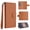 Brown, variant on Protective Wallet Case for Samsung Galaxy A07, Classic PU Leather + TPU Magnetic Detachable Cover with Card Slots Cash Pocket Kickstand RFID Blocking Wrist Strap, Black