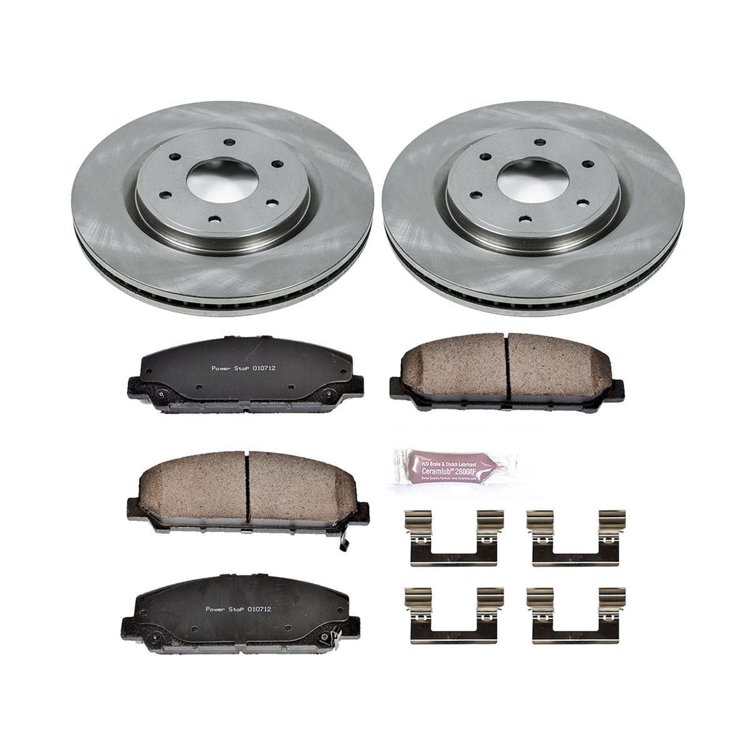 Power Stop Front Stock Replacement Brake Pad and Rotor Kit KOE2909