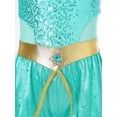 thumbnail image 3 of iiniim Kids Girls Shiny Sequins Princess Carnival Jumpsuit with Choker for Theme Party Light Green 16, 3 of 7