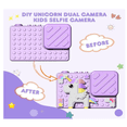 thumbnail image 4 of Cámara Digital Niños Hd Juguete Foto Video 32gb Doble Lente LAB.G  Rosa Chicle pony, 4 of 5