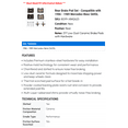 thumbnail image 2 of Rear Brake Pad Set - Compatible with 1986 - 1989 Mercedes-Benz 560SL 1987 1988, 2 of 2