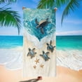 thumbnail image 4 of Sea Beach Towel, Super Fine Fiber Double-Sided Velvet, Quick Drying Bath Towel for Seaside Holiday, Travel Towel, Soft Beach Towel Fabric, 4 of 6