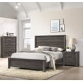 thumbnail image 2 of Newboti Furniture 1Pc Contemporary Five Drawers Chest Grayish Brown Driftwood Finish Rustic Finish Bedroom Wooden Furniture 3475, 2 of 5