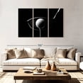 thumbnail image 2 of Elephant Stock Golf Hit Position Wall Art - Horizontal Multi Panel Canvas - Living Room Wall Decor - Sports Multi Panel - Black And White Decor - 74" x 48", 2 of 8