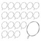 thumbnail image 1 of Uxcell Paquete de 20 Anillos de Cortina Plateados con Ojal, Anillos de Metal a Prueba de Óxido para Varillas de Cortina, Diámetro Interior de 2 Pulgadas, 1 of 7