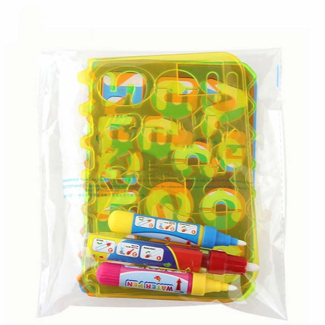 Conjunto de plantillas de pintura BuyWeek 4 piezas de plástico para niños de 3 a 6 años