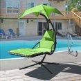 thumbnail image 2 of Geniqua Corp Adult Steel Rust Resistant Patio Porch Canopy Chair Green, 2 of 8