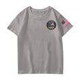 thumbnail image 5 of Grblisyd 4th of July Shirts Boys Girls American Flag USA Crew Neck T-Shirt Kids Patriotic Short Sleeve Tee Tops, 5 of 6