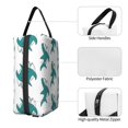 thumbnail image 3 of Goofa Cartoon Shark Printed Toiletry Bag with Handle,Large Capacity Travel Makeup Cosmetic Bag for Women, Carry on Airport Airline Compliant Bag, 3 of 9