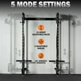 Mikolo Foldable Squat Rack, Wall Mounted Power Rack with Cable Crossover Machine & LAT Pull Down