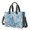 Daisy Pioneer Flower Blue Pattern, variant on Daisy Pioneer Flower and Rainbow Canvas Messenger Tote Bag, Work Tote with Multi Pockets & Removable Strap, Large Capacity Gifts for Work Travel Shopping