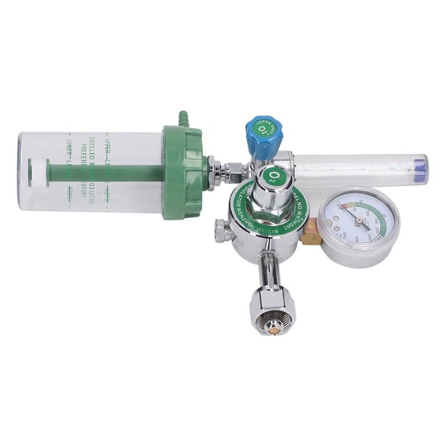 Regulador de presión de oxígeno médico ANGGREK inhalador de oxígeno botella humidificadora desmontable acero al carbono