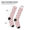thumbnail image 2 of Lsque Panda Flying in the Sky (2) Pattern Sport Compression Socks for Men & Women 15-20 mmHg Knee High Nurse Pregnant Running Medical and Travel Athletic, 2 of 6