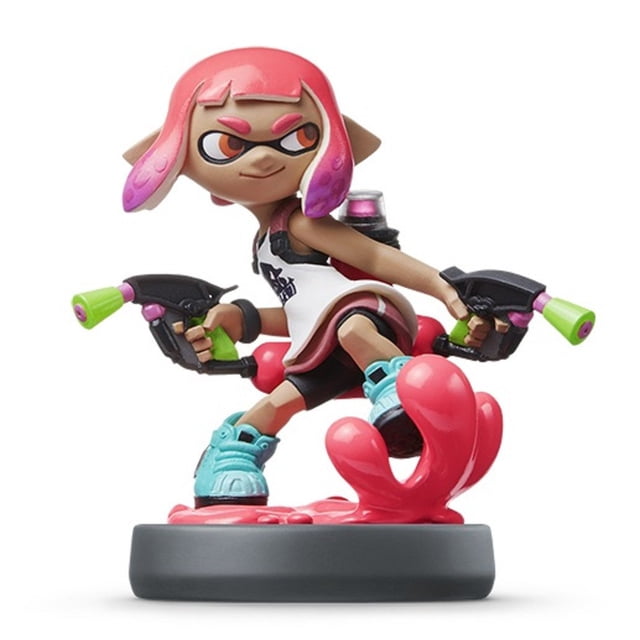 Figura de Acción Nintendo amiibo Inkling Girl Rosa Neón Splatoon