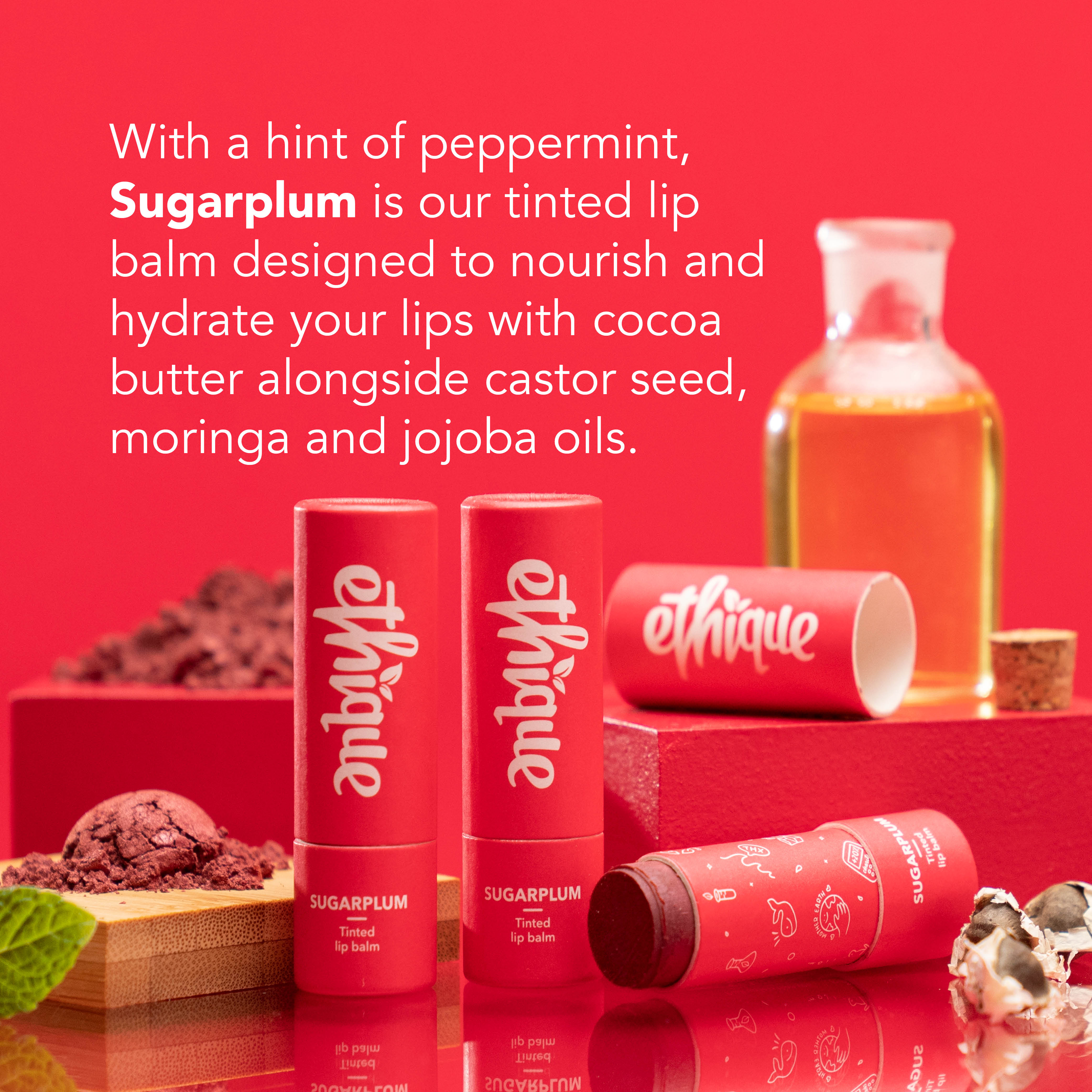 Ethique Sugarplum - Tinted lip balm, 1 each - image 3 of 11