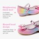 thumbnail image 4 of Zapatos planos Furdeour para niñas, talla 1, Rainbow Party, tacones altos, 4 of 9