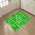 thumbnail image 3 of ODIKA 3'x5' Washable Accent Rug Ghost Guitar Cartoon Halloween Motif Starry Border Kawaii Faces for Bedside, Nursery Room, Pet Friendly & Non-Shedding, 3 of 7