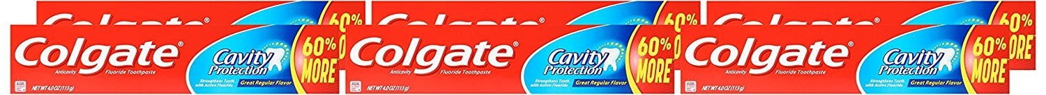 Colgate Cavity Protection Toothpaste 4.0 oz (Pack of 6)