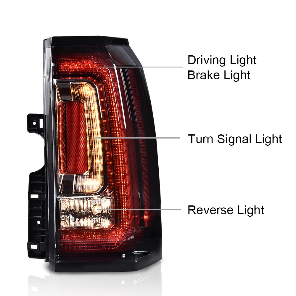 PIT66 Right Side Tail Light Fit For GMC Yukon /Yukon XL 2015-2020 Rear Brake Light Stop Lamp