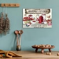 thumbnail image 2 of Kitchen Canvas Wall Art - Rustic Farmhouse Kitchen Scene Pictures for Wall Decor, Name Customized Art Framed Canvas Print For Dining Room 12x18 Inches, 2 of 6