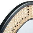 thumbnail image 4 of SAFAVIEH Cayce 23.7 in. x 35.5 in. Solid Frame Mirror, Black/Natural, 4 of 5