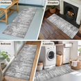 thumbnail image 5 of Rectangle Rug 2x6Ft Abstract Grey Forest Landscape Soft Indoor Throw Rugs Carpets for Living Dining Bedroom Kids Room Non-Slip Playroom Crawl Rug Floor Mats Summer Botanical Artwork, 5 of 9