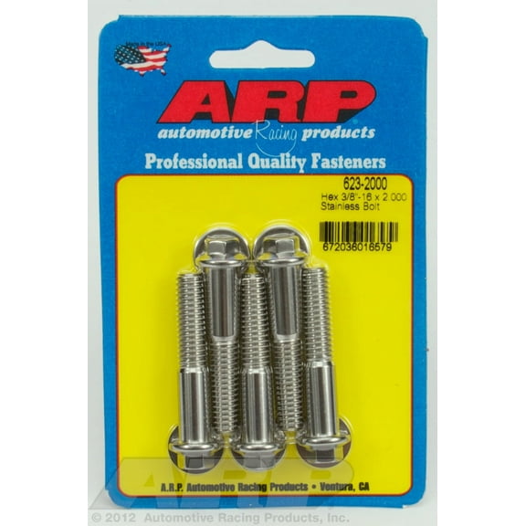 ARP INC. 623-2000 3/8-16 X 2.000 HEX SS BOLTS