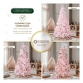 thumbnail image 3 of Árbol de Navidad Frondoso con Ramas Escarchadas, Pino Navideño Esquimal (Rosa Nevado, 2.20 m), 3 of 6