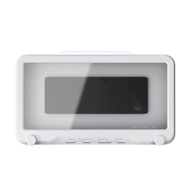 Bearachild Soporte de teléfono móvil de baño de plástico Caja de caja impermeable de inodoro autoadhesiva extraíble con gancho de Teléfono y Comunicación Blanco