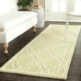 thumbnail image 3 of SAFAVIEH Cambridge Kyle Geometric Wool Area Rug, Light Green/Ivory, 8' x 10', 3 of 12