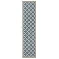 thumbnail image 2 of SAFAVIEH Linden Danny Geometric Runner Rug, Blue/Cream, 2' x 8', 2 of 7