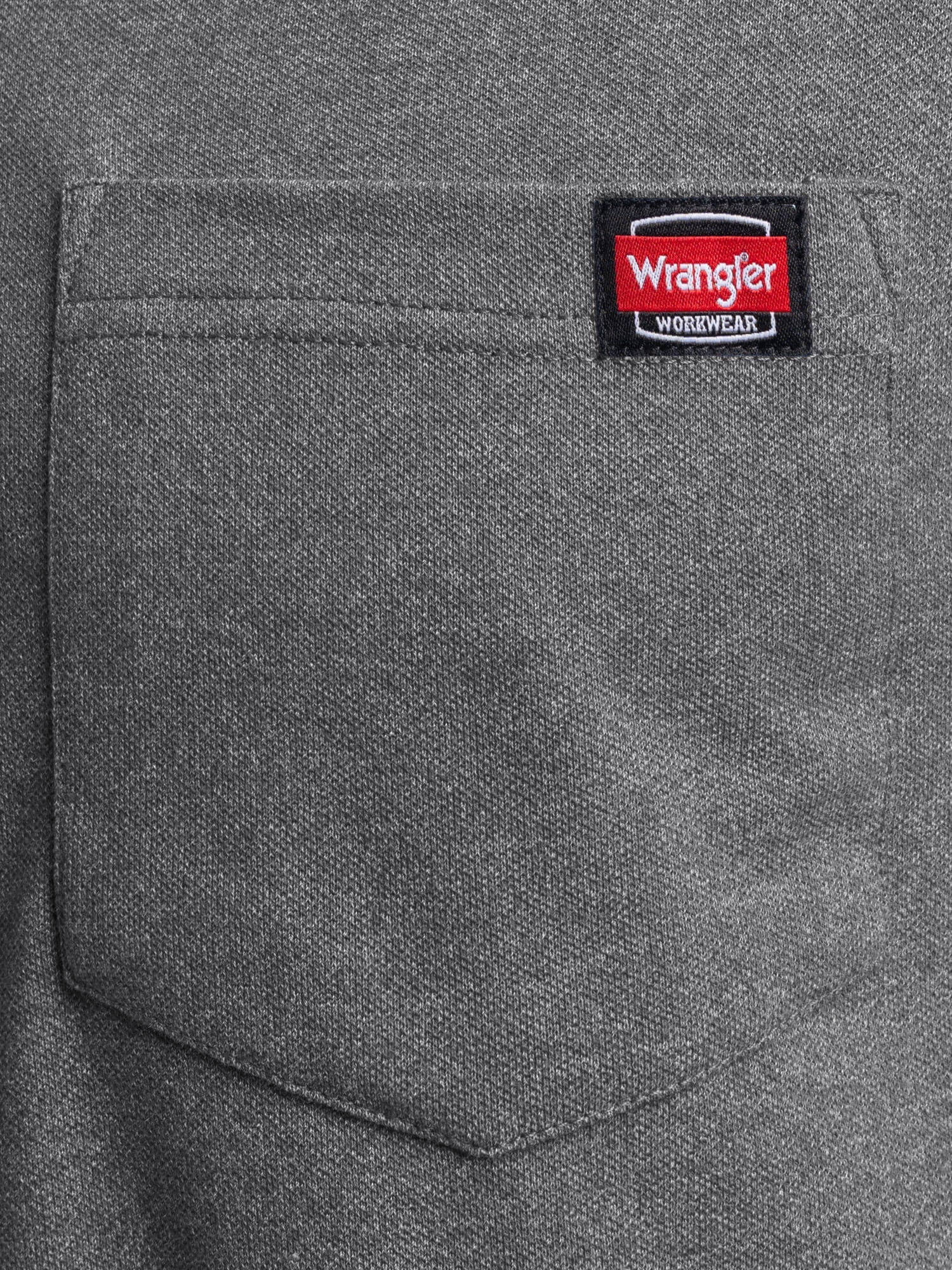 Wrangler Workwear Men's Performance Stretch Polo Short Sleeve Work Shirt, size S-3XL