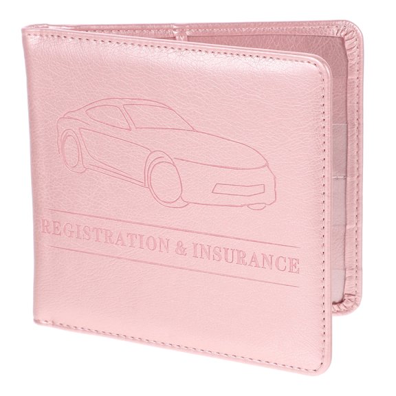 Car Registration and Insurance Card Holder Document Wallet PU Manual Folder Car Paperwork Organizer