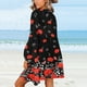 thumbnail image 4 of Moda Mujer Camiseta de manga larga Otoño Frente abierto Prendas de abrigo sueltas Impresión Blusa Abrigo Tops Fridja  czfsfas2320, 4 of 6