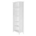thumbnail image 4 of Camaflexi 72” Shaker Style 6-Shelf Wooden Bookcase Closed Back Storage Shelf, White, 4 of 5