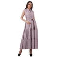 thumbnail image 1 of Moomaya Robe d'Été Longue Imprimée pour Femmes en Rayonne Sans Manches, 1 of 4