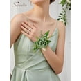 thumbnail image 4 of Set de Corsage y Boutonniere Serwalin Verde para Boda, 4 of 8