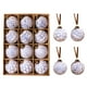 thumbnail image 5 of mfyjkho Juego De 12 Bolas Navideñas Vintage Pintadas A Mano: Adornos De Plástico De 8 Cm Para Árbol De Navidad, Ideal Para Fiestas Y Decoración Del Hogar., 5 of 7