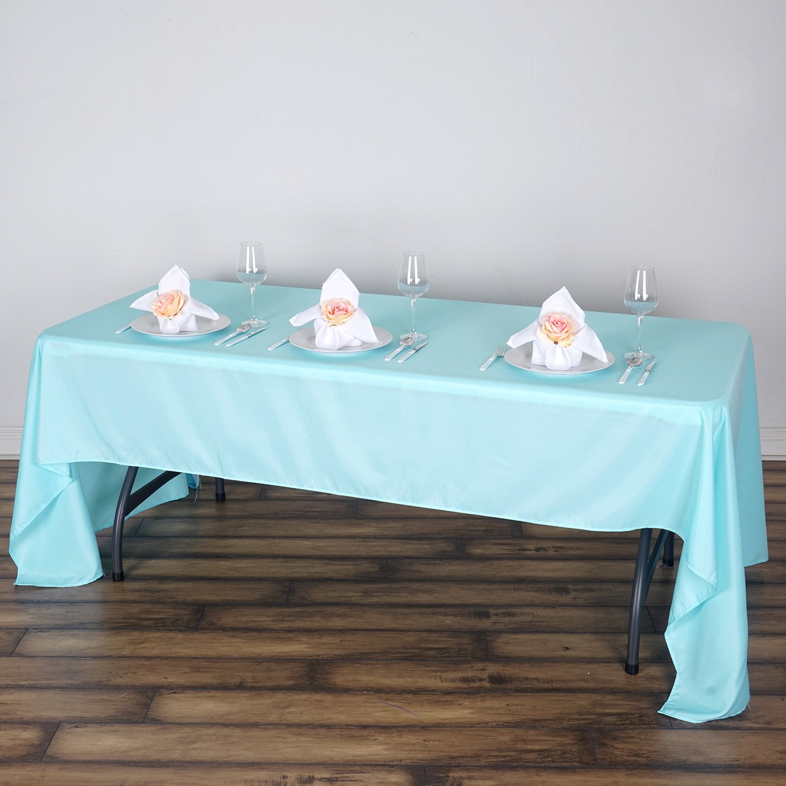 Efavormart 60x126" Polyester Rectangle Tablecloths for Kitchen Dining Catering Wedding Birthday