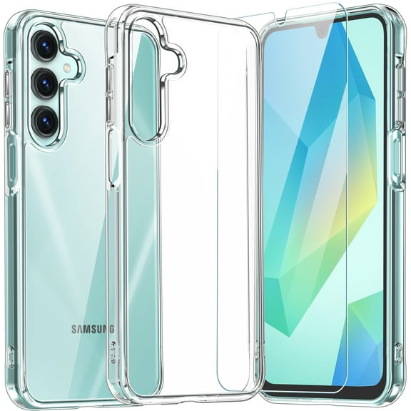 ANTSHARE for Samsung Galaxy A16 5G Case, with 1Pcs Screen Protector, [10FT Mil-Grade Protection] Case for Samsung A16 5G -Clear