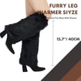 thumbnail image 5 of Faux Fur Fuzzy Leg Warmers for Women Grils, Soft Furry Winter Boot Cuff Wrist Covers Boots Sleeves, 5 of 7