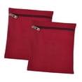 thumbnail image 4 of 2 bolsillos laterales para coser con cremallera, pequeños monederos de lona, ​​fundas para teléfono, bolsillos interiores para sudaderas, abrigos y rojo, 4 of 8