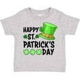 thumbnail image 3 of Inktastic Happy St. Patrick's Day Green Hat and Clovers Boys or Girls Toddler T-Shirt, 3 of 5
