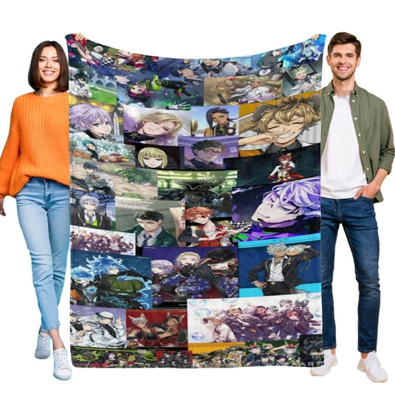 Twisted Wonderland Throw Blanket Gifts for Fans Lover Girls Boys Women Present Hoodie Him Bed 60"x80"