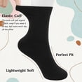 thumbnail image 4 of Loritta Crew Socks for Women Casual Dress Socks 6 Pairs Soft Athletic Woman Socks, Size 9-11, 4 of 7