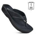 thumbnail image 4 of AEROTHOTIC Flip Flops for Women with Arch Support Plantar Fasciitis Orthopedic Cushioned Footbed Comfortable Non-Slip Sole with Padded Straps Dressy Casual Recovery Women Sandals, 4 of 10