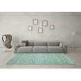 thumbnail image 3 of Ahgly Company Indoor Rectangle Abstract Light Blue Contemporary Area Rugs, 2' x 4', 3 of 4