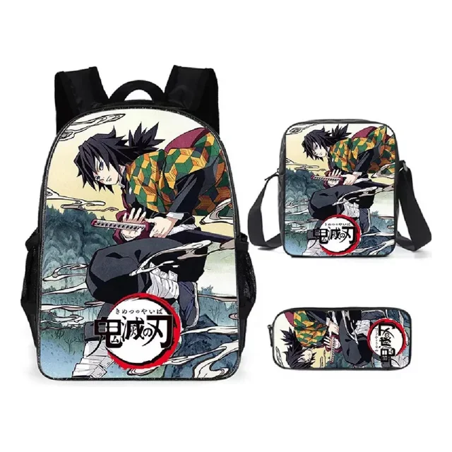 Demon Slayer: Kimetsu No Yaib Color Double Ghost Extresses 215 Backpack 3 Piece Set