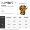 thumbnail image 5 of Kdxio Men'S Hawaiian Shirt For Men Short Sleeve Shirt Sunflowers Summer Casual Holiday Beach Button Down T-Shirts, 5 of 5